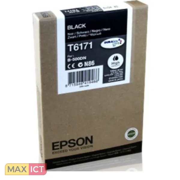 Epson Inkt tank Black T6171 DURABrite Ultra Ink (high capacity)