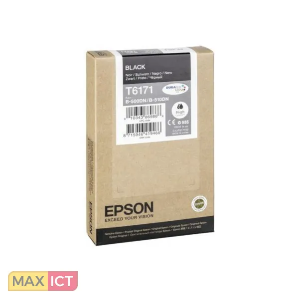 Epson Inkt tank Black T6171 DURABrite Ultra Ink (high capacity)